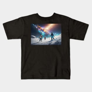 Cosmic ski trip Kids T-Shirt